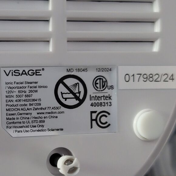 Visage Nano Ionic Warm Mist Facial Steamer New - Picture 4 of 11